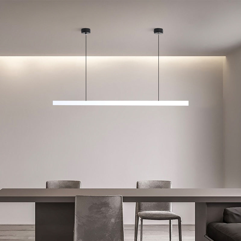 Scandinavian Wood Beam Pendant – Minimalist Dining Light in Walnut or Pine-27