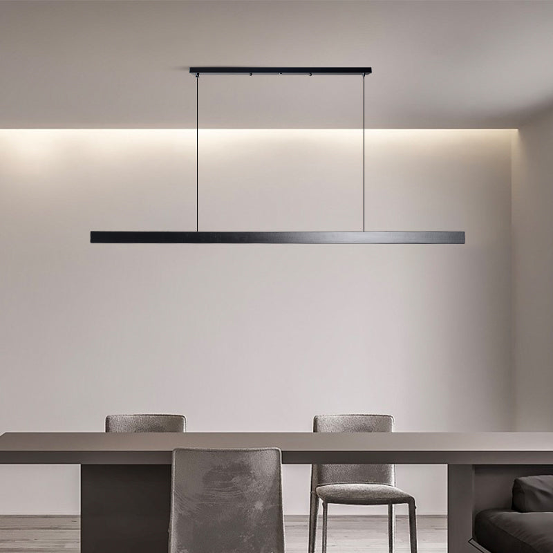 Scandinavian Wood Beam Pendant – Minimalist Dining Light in Walnut or Pine-8