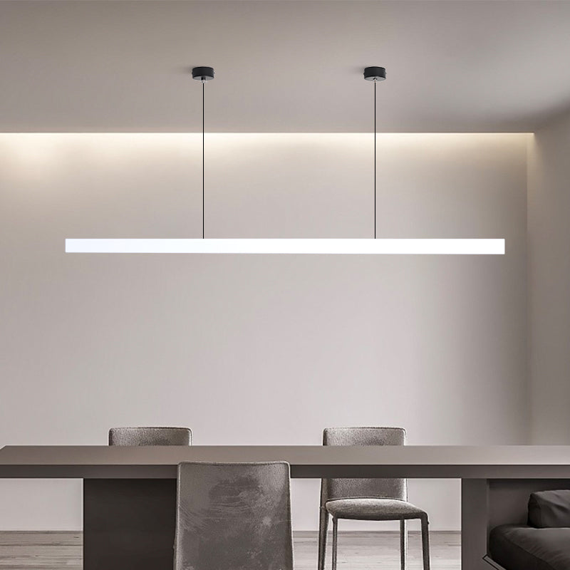Scandinavian Wood Beam Pendant – Minimalist Dining Light in Walnut or Pine-31