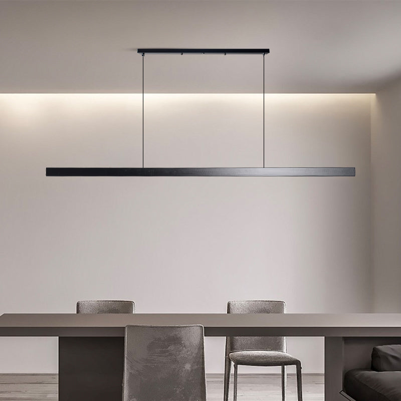 Scandinavian Wood Beam Pendant – Minimalist Dining Light in Walnut or Pine-10