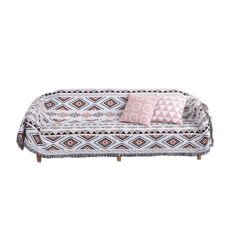 Geometric Sofa Blanket – Structured Comfort