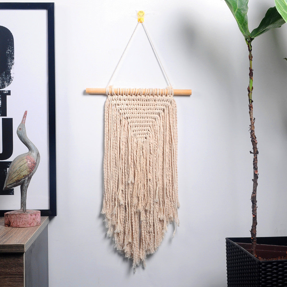 Handmade Macramé Wall Hanging – Minimal Cotton Tapestry Decor