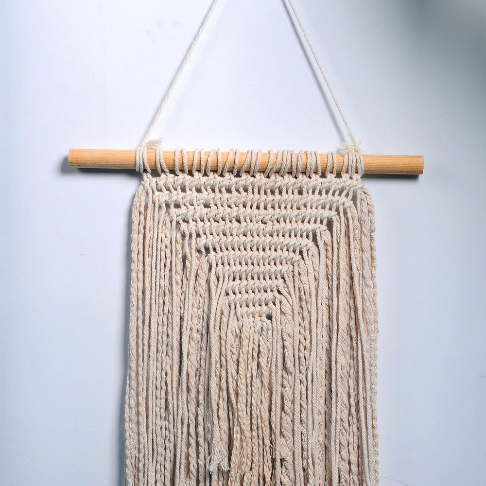 Handmade Macramé Wall Hanging – Minimal Cotton Tapestry Decor