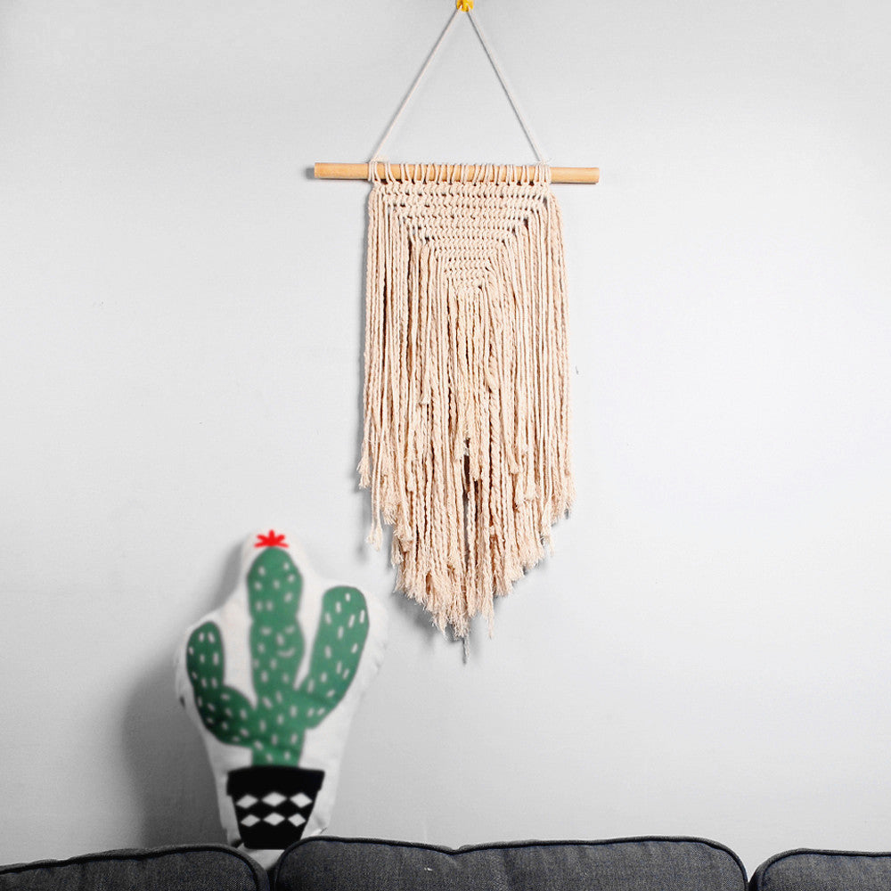 Handmade Macramé Wall Hanging – Minimal Cotton Tapestry Decor