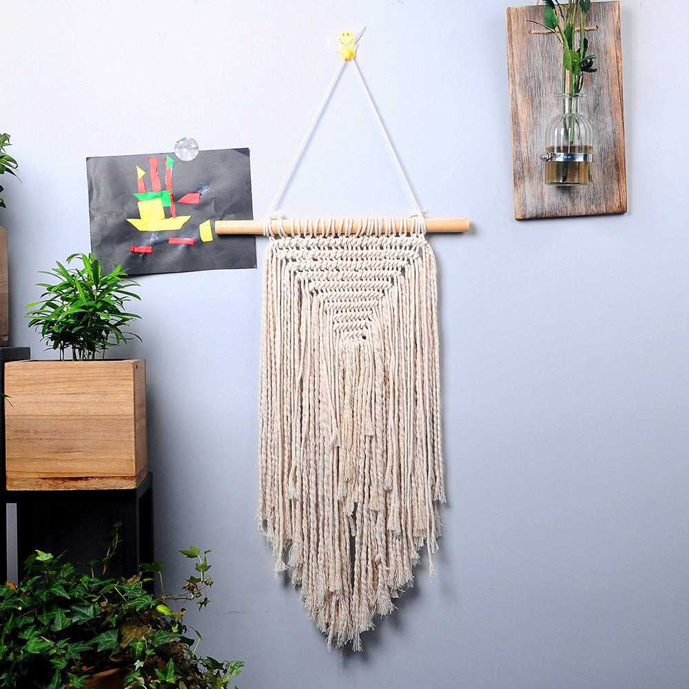 Handmade Macramé Wall Hanging – Minimal Cotton Tapestry Decor