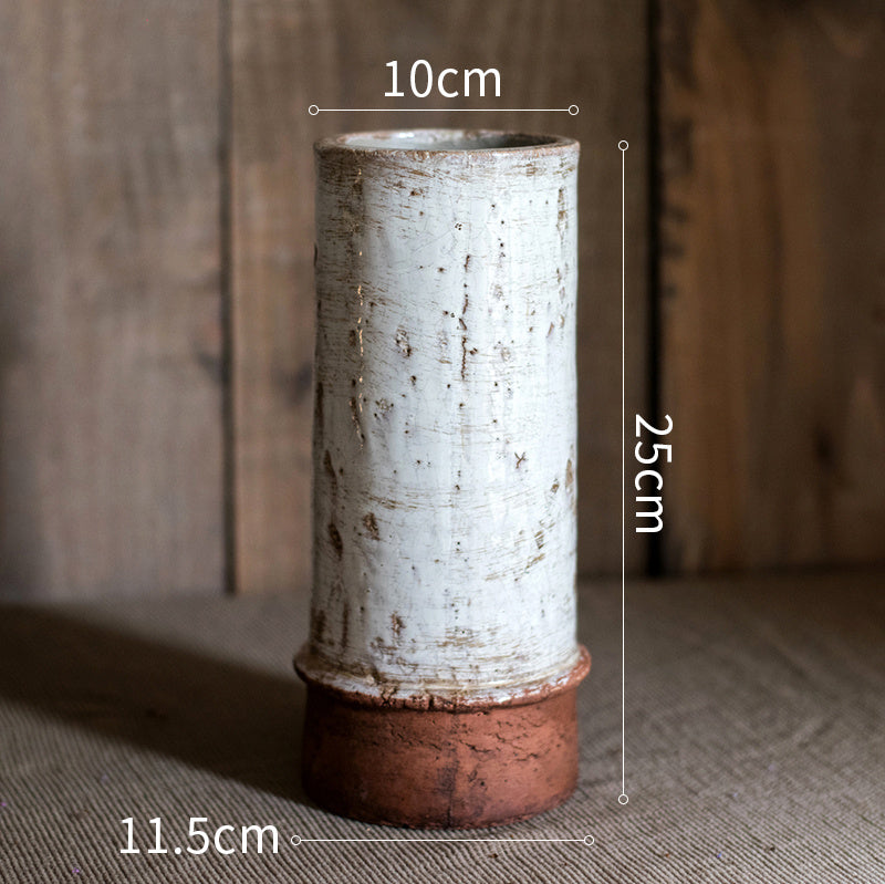 Seta Vessels – Textured Ceramic Vases in Earth & Ivory