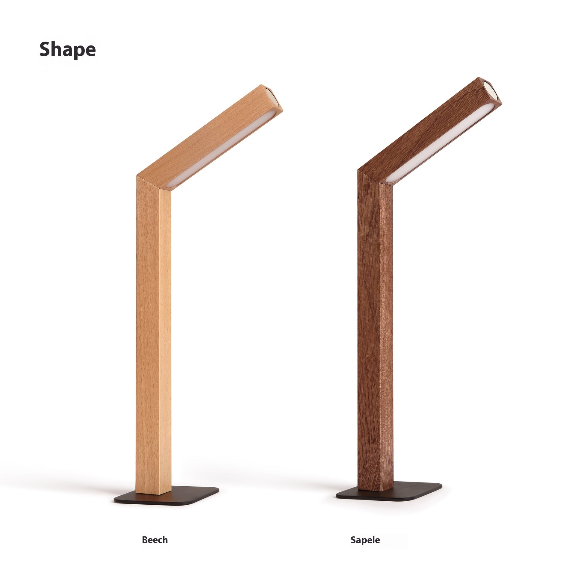 Lampe Lyra – Lampe LED en Bois Massif pour Bureau et Mur