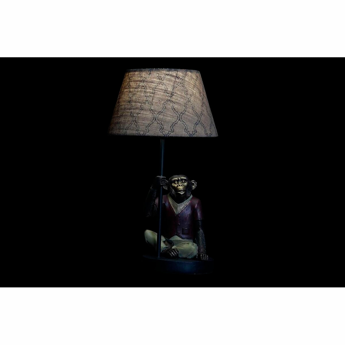 Desk lamp DKD Home Decor Brown Multicolour Colonial 220 V 50 W Monkey (27 x 25 x 44,5 cm)-3
