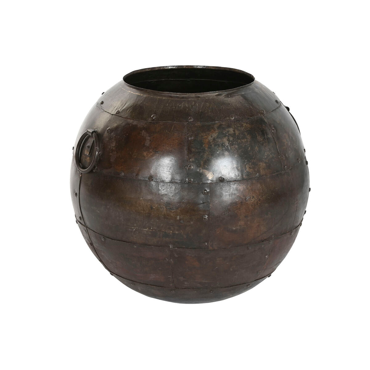 Vase Home ESPRIT Brown Iron 50 x 50 x 50 cm-0