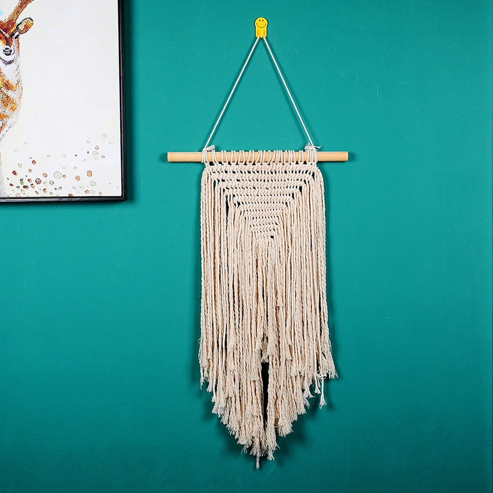 Handmade Macramé Wall Hanging – Minimal Cotton Tapestry Decor