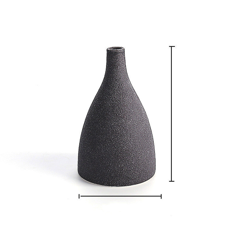 Textured Ceramic Vase – Minimalist Sculptural Object