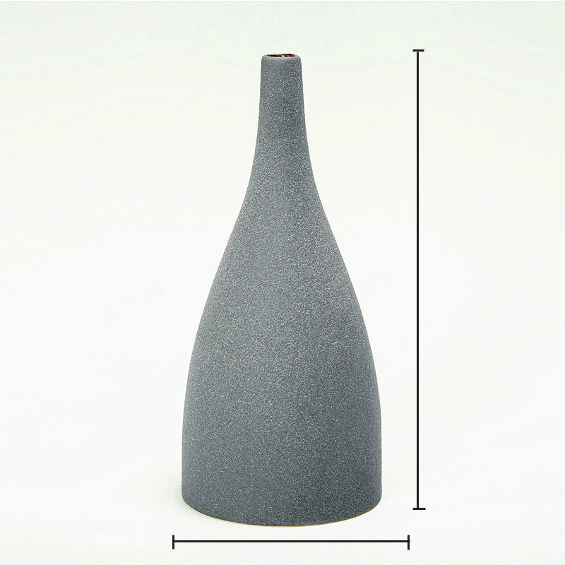 Textured Ceramic Vase – Minimalist Sculptural Object