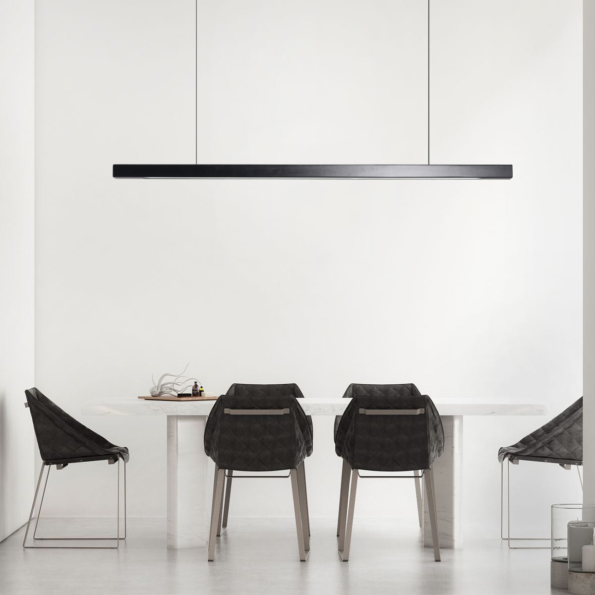 Scandinavian Wood Beam Pendant – Minimalist Dining Light in Walnut or Pine-0